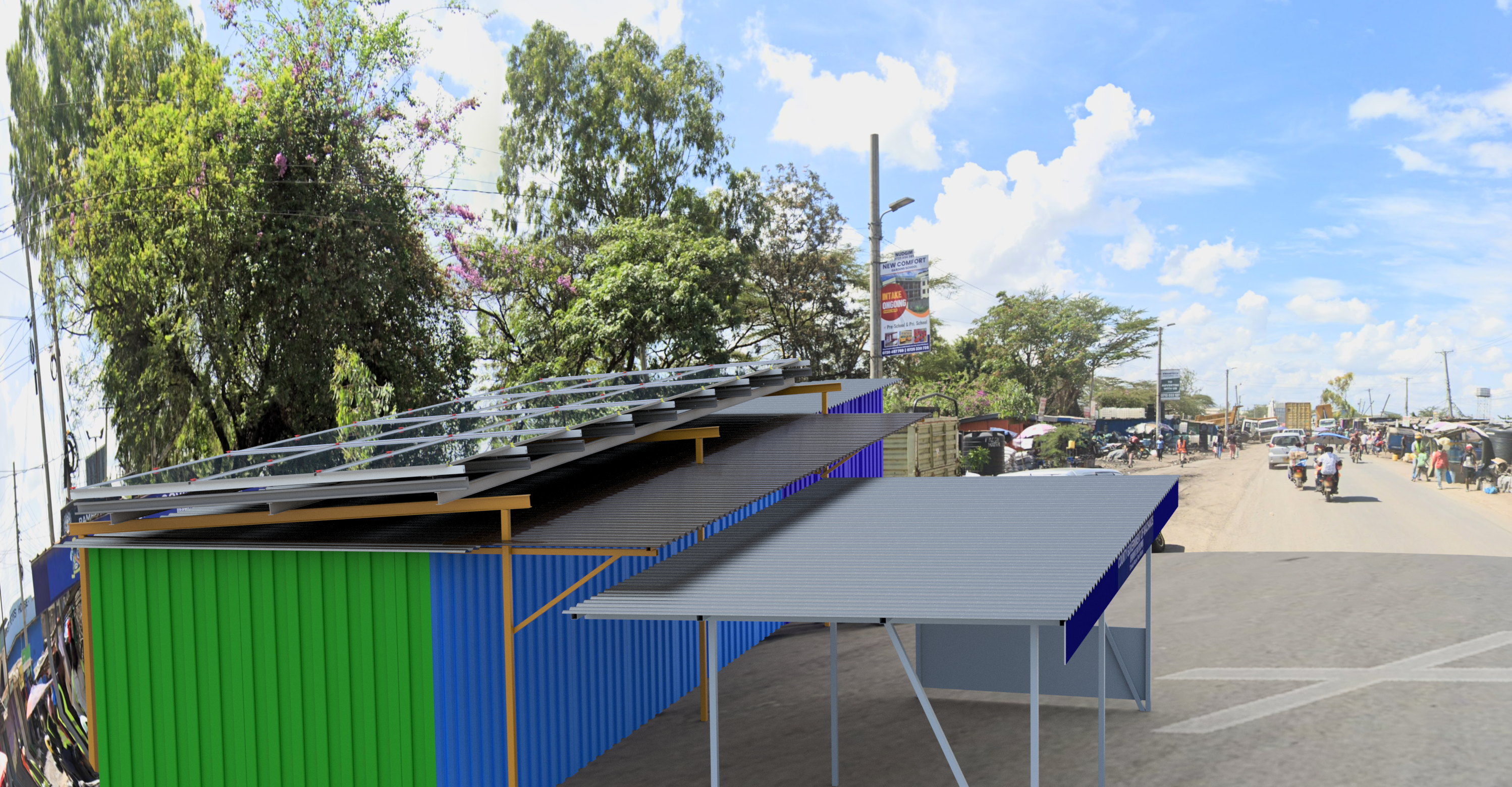 Rendered Structural Installation